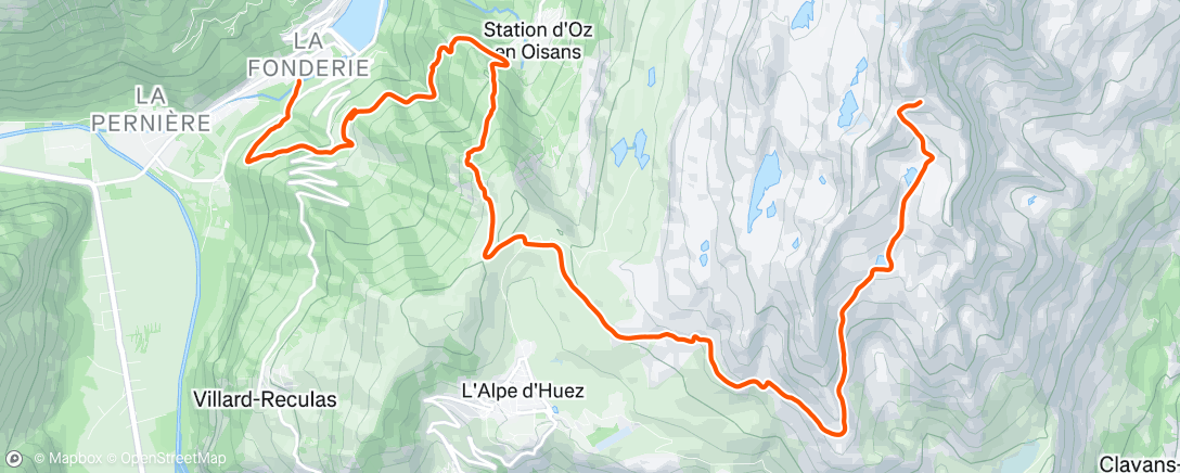 Map of the activity, La courseee