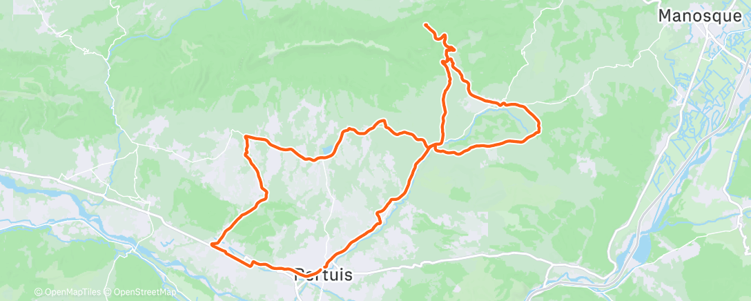 Map of the activity, Morning Ride