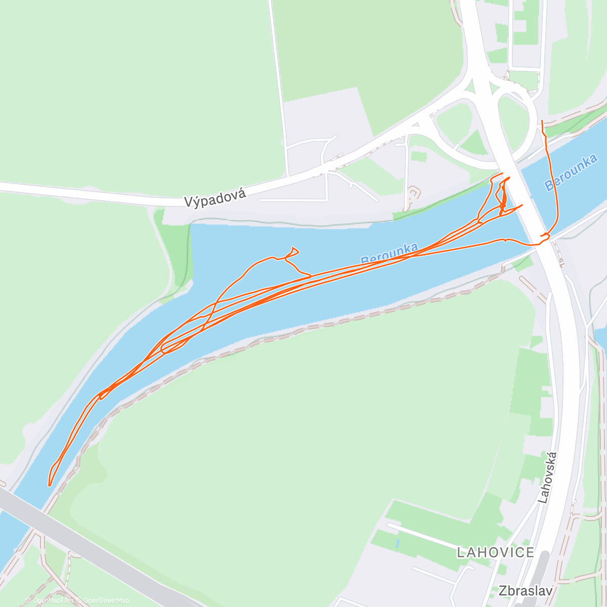 Map of the activity, Brusleníčko