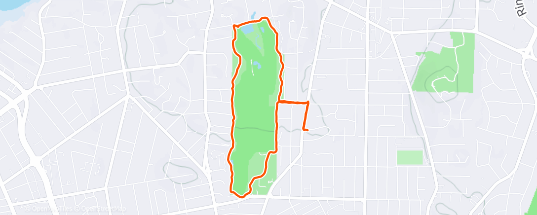 Map of the activity, Chip trail felt so nice I had to go back for more after coffee