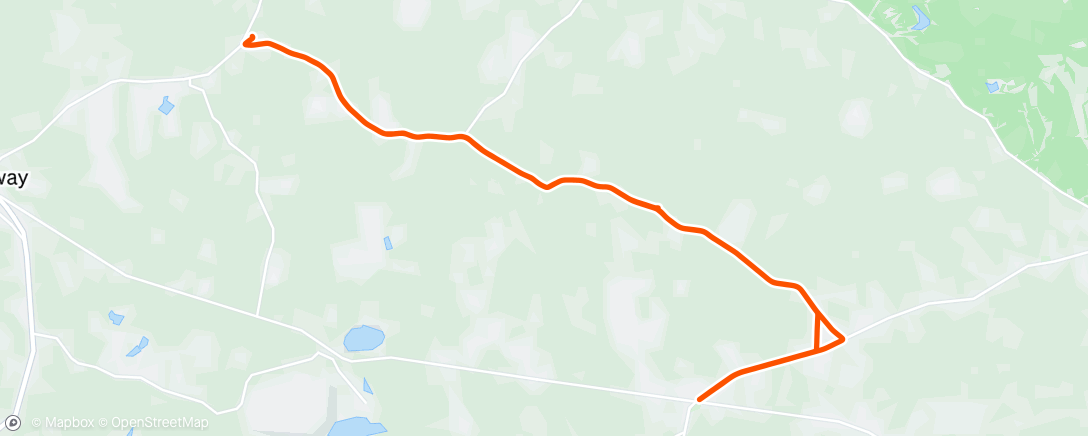 Map of the activity, Bellefield Easy