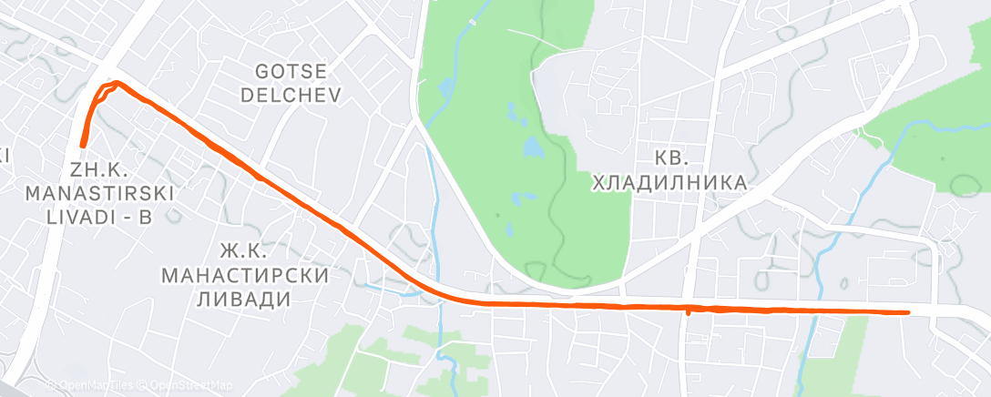 Карта физической активности (Morning Run)