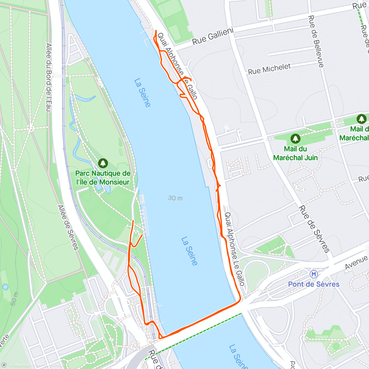 Map of the activity, Collecte des déchets à pieds en bord de Seine avec Surfrider Foundation et la Fondation Bouygues Telecom