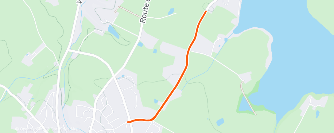 Карта физической активности (Course à pied le midi)