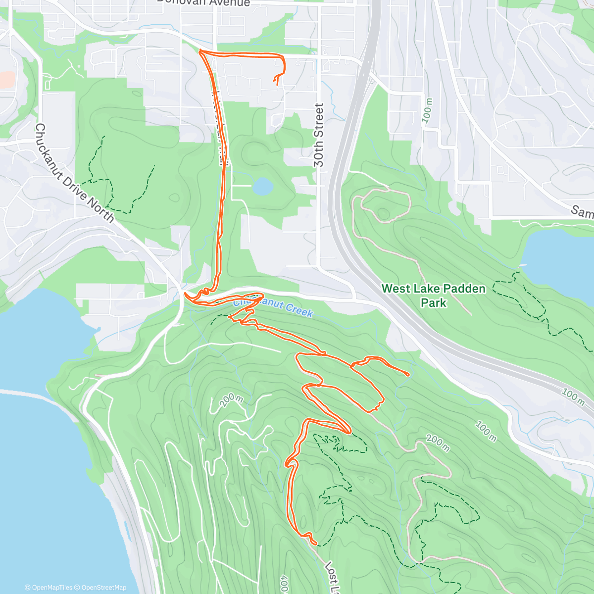 Mapa de la actividad (More Chuckanut)