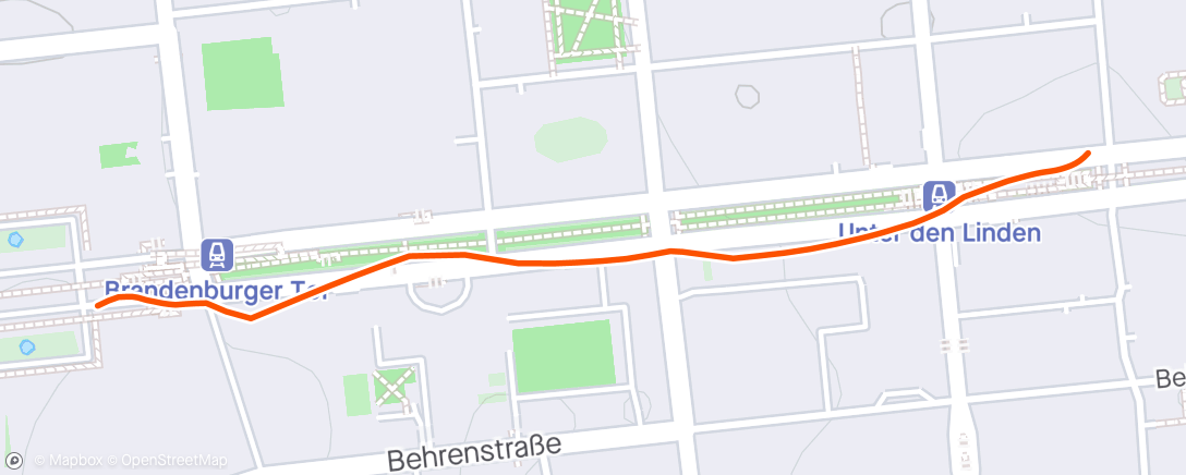 Map of the activity, Einlaufen