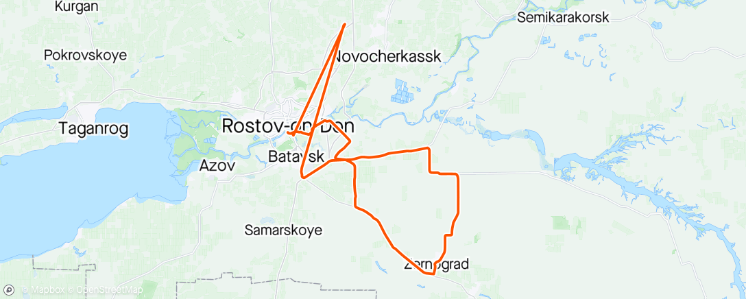 Map of the activity, Бревет Зерноград дубль 2
