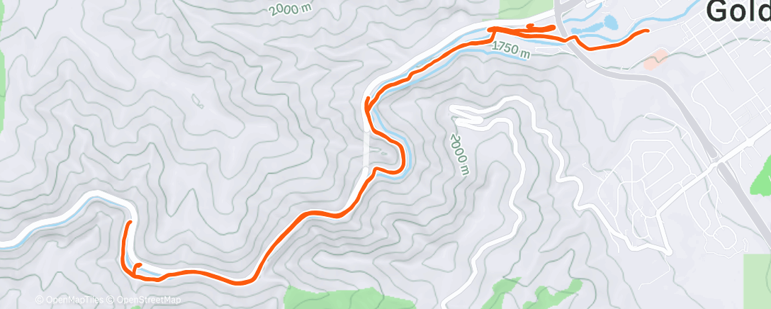 Map of the activity, Morning Run