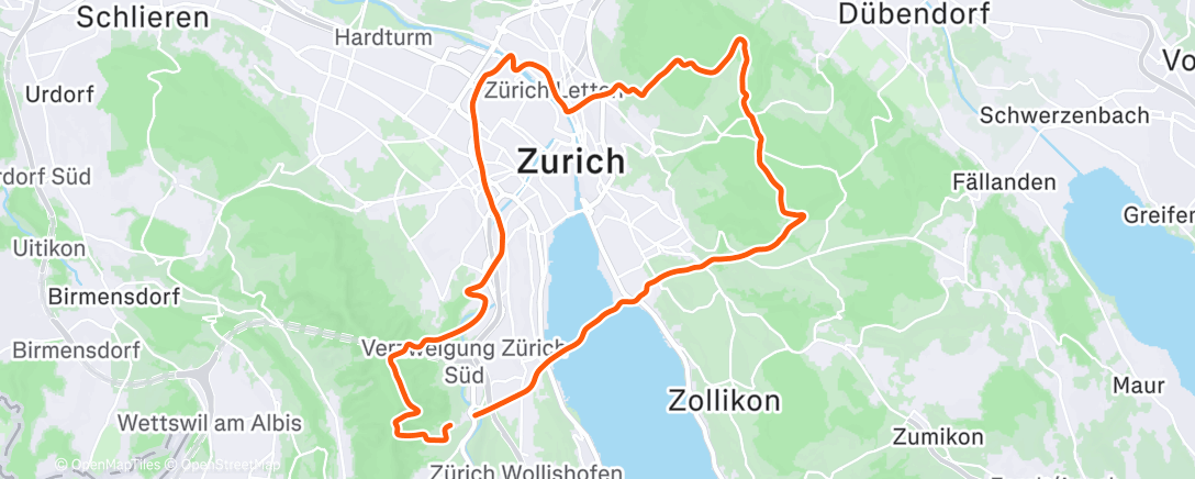 Map of the activity, MyWhoosh - Sprints into Zone 4