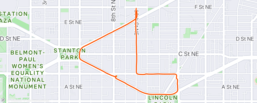 Map of the activity, Afternoon Ride