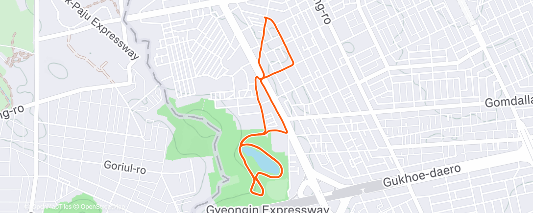 Map of the activity, [527일차. 매일달리기 511일차.]