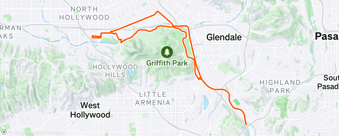 Map of the activity, Forgot to turn on my heart monitor thingy