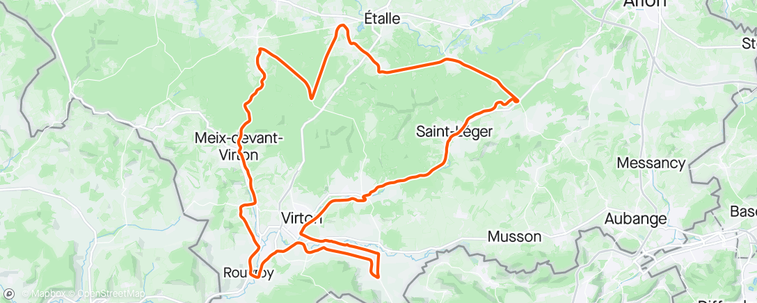 Mapa da atividade, Cyclo Sainte Marie 🌤️🌬️