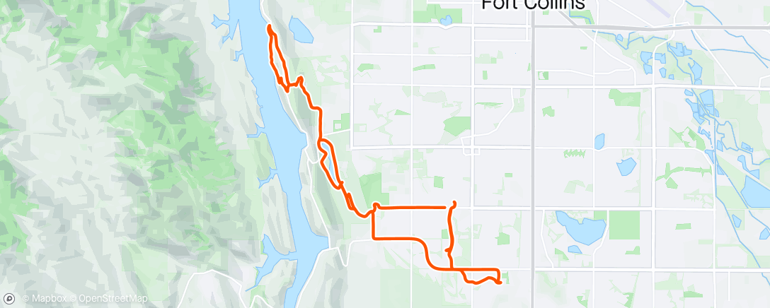 Map of the activity, Trip to the res before roommate pick up