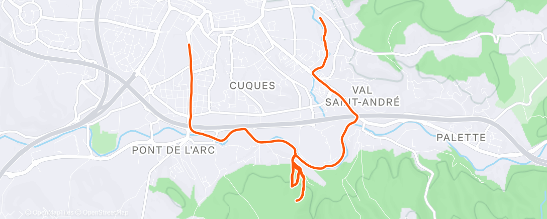 Map of the activity, Transition trail running 🏃‍♀️⛰️ #prepatriathlon