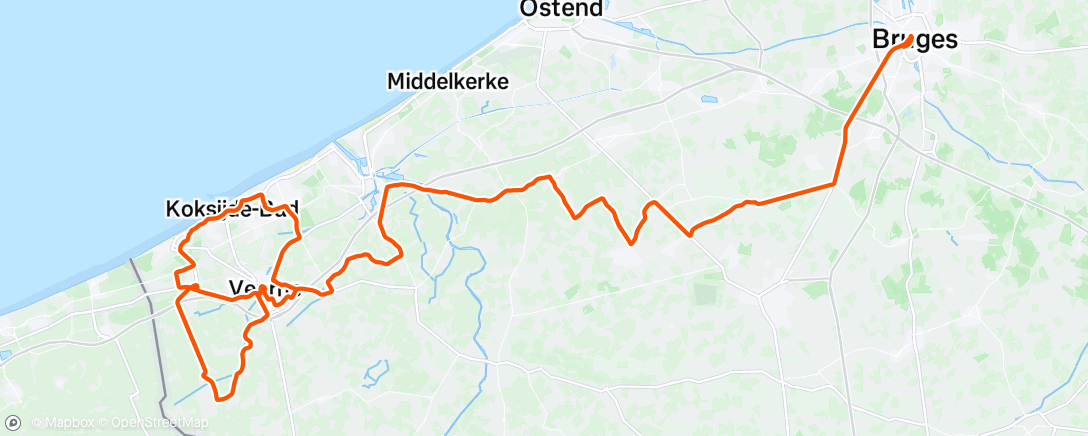 Map of the activity, Sortie vélo dans l'après-midi