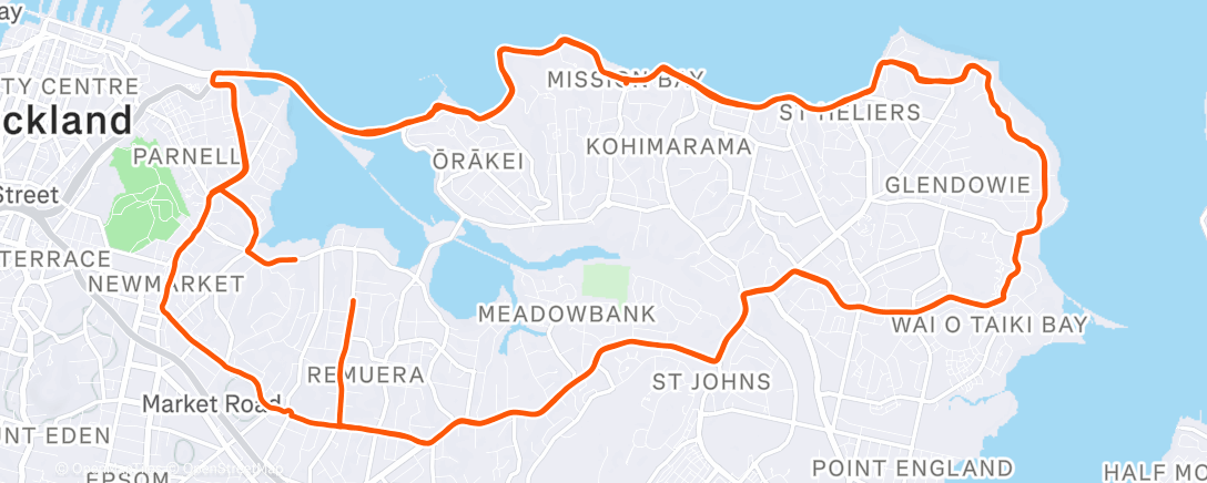 Map of the activity, Afternoon Ride
