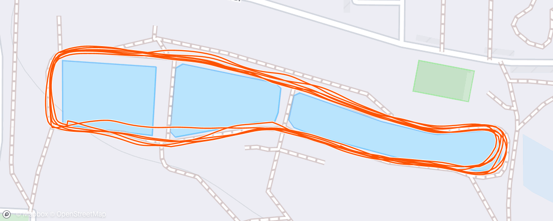 Map of the activity, Afternoon Run