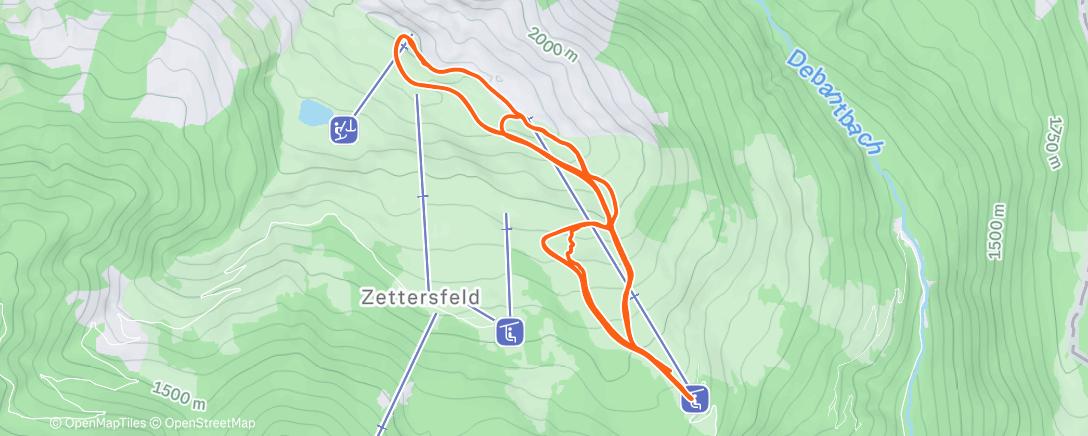 活动地图，Skitour