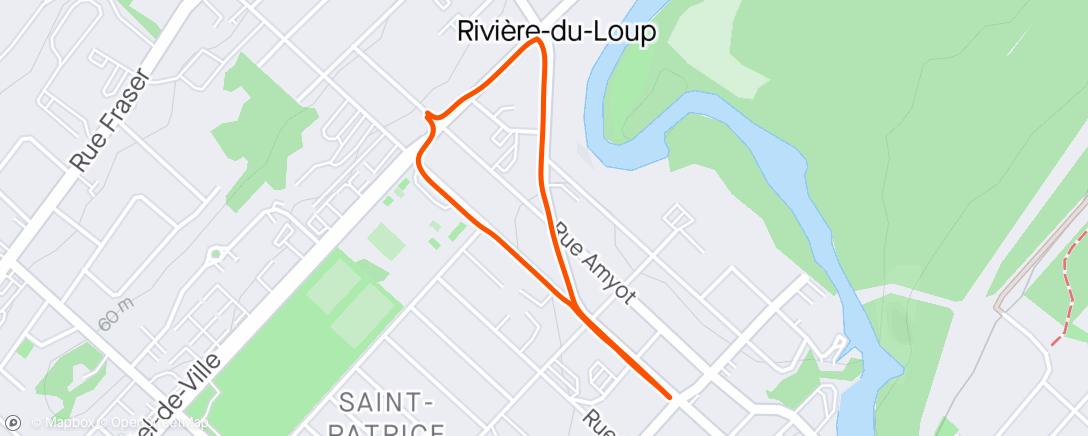 Mapa da atividade, Marche en soirée