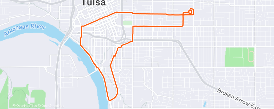 Карта физической активности (Afternoon Run)