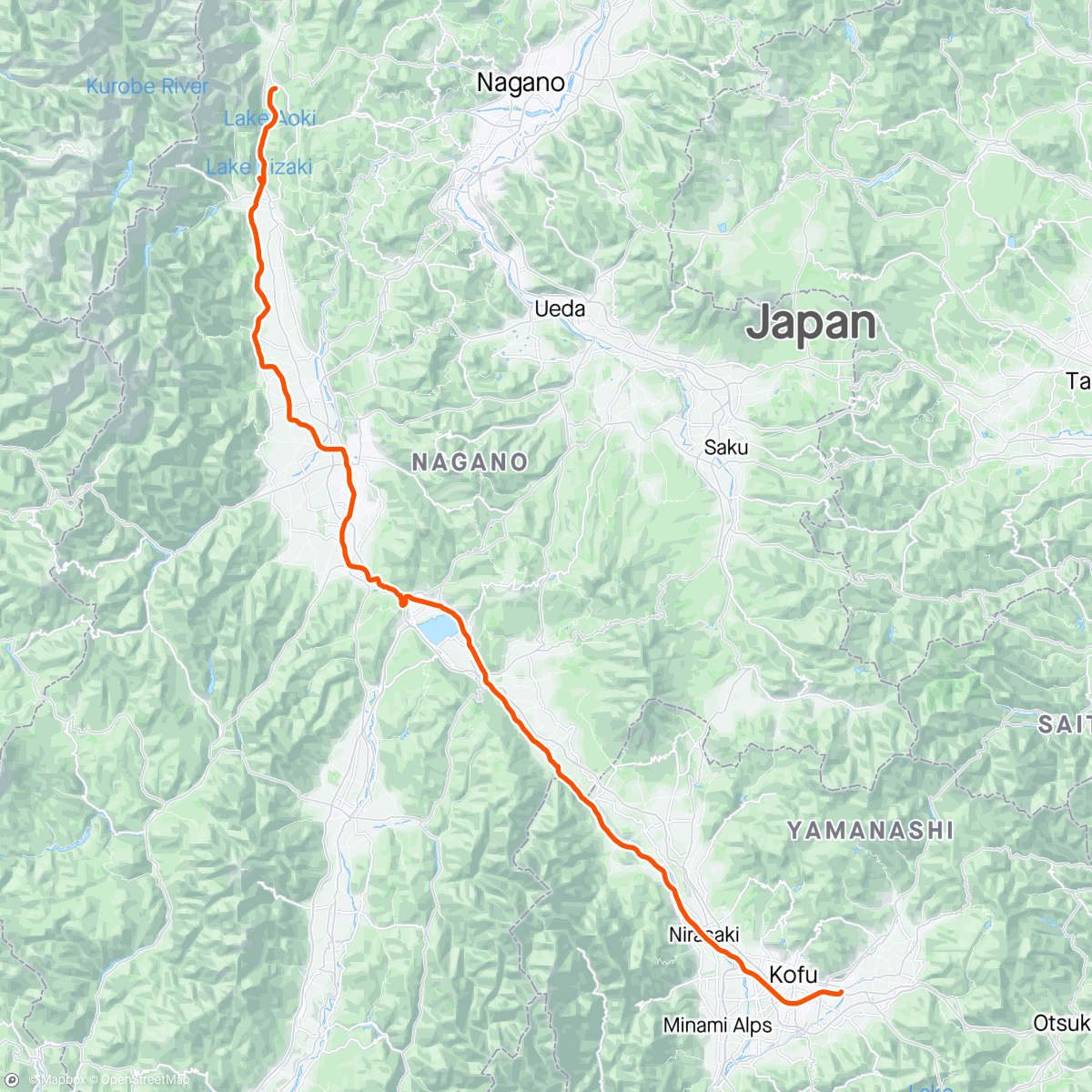 Map of the activity, 白馬からの帰り
