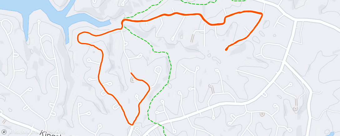 Map of the activity, Evening Walk