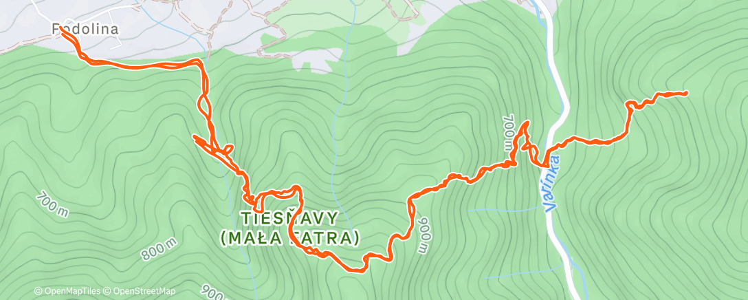 Mapa de la actividad (Afternoon Hike)