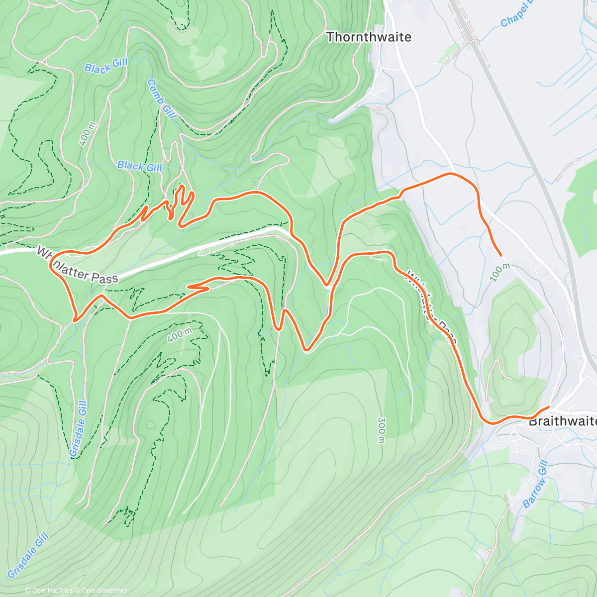 Map of the activity, Baby shred