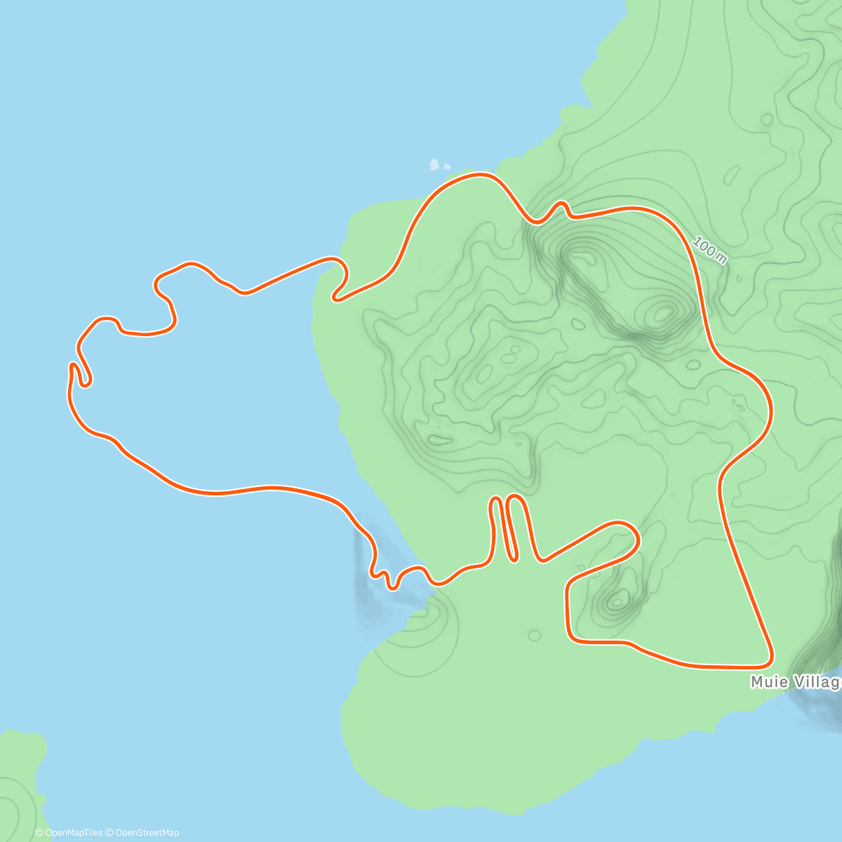 Mappa dell'attività Zwift - Volcano Flat in Watopia