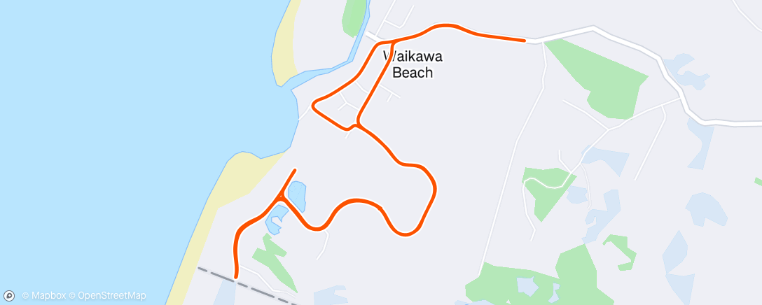 Map of the activity, 3x10min tempo (90s r)