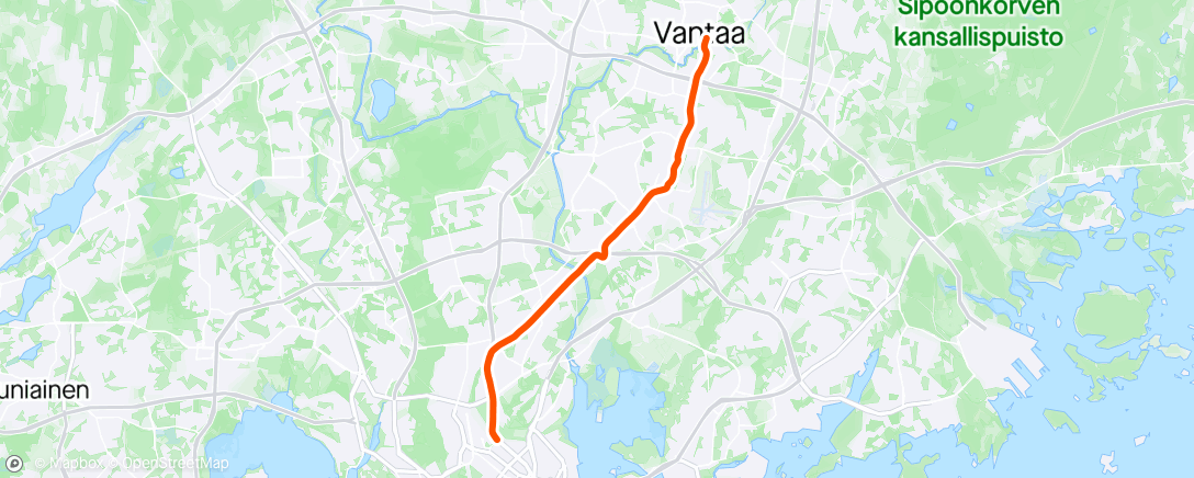 Map of the activity, Afternoon ride