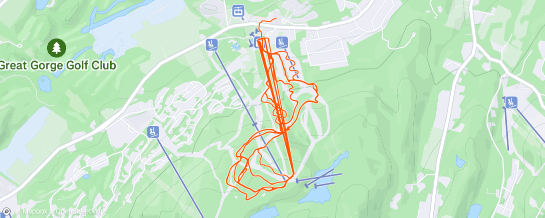 Map of the activity, Lunch Mountain Bike Ride