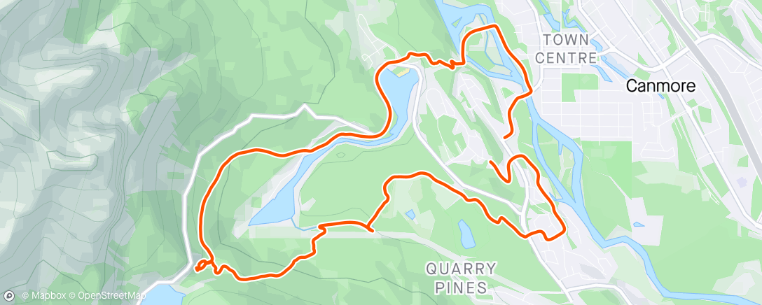 Map of the activity, Ettermiddagsrunde med Leah