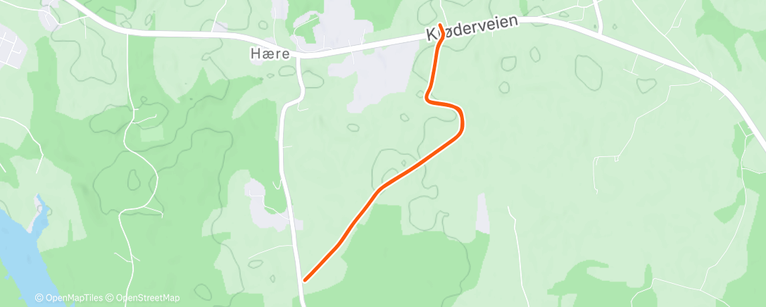 Map of the activity, Afternoon Nordic Ski