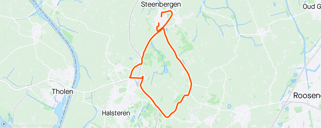 Map of the activity, Losrijden