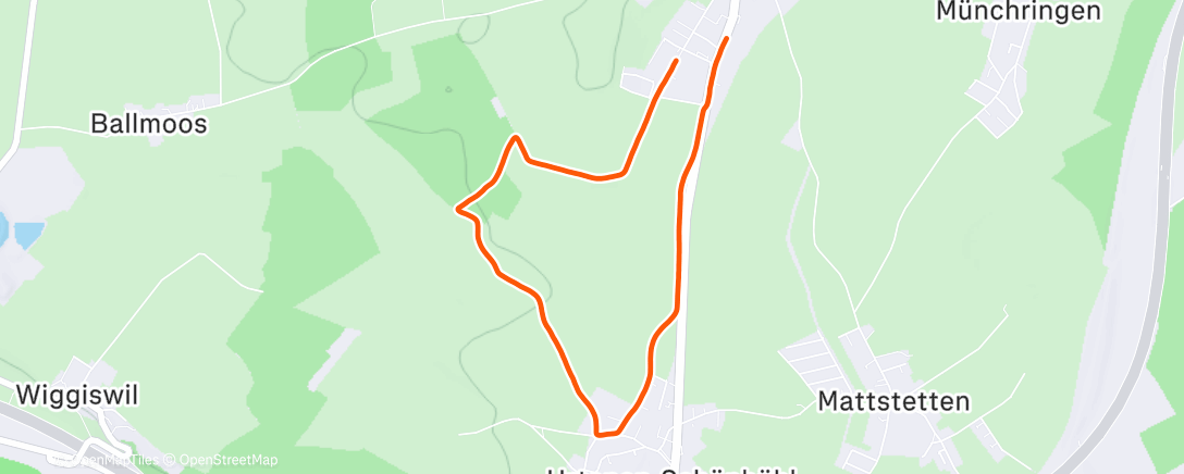 Map of the activity, Abendlauf