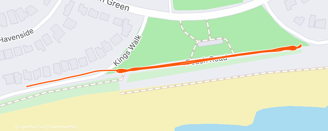 Map of the activity, 5 x strides