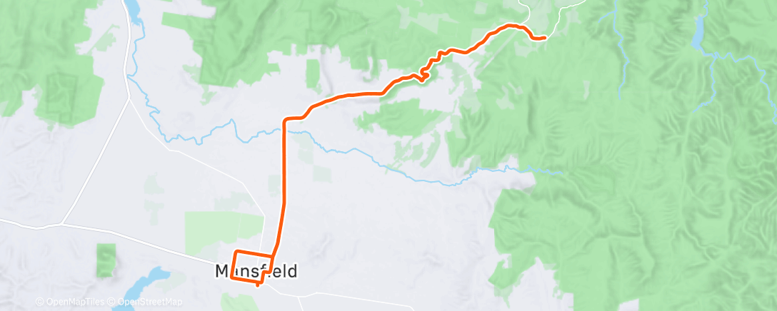 Map of the activity, Lunch Ride