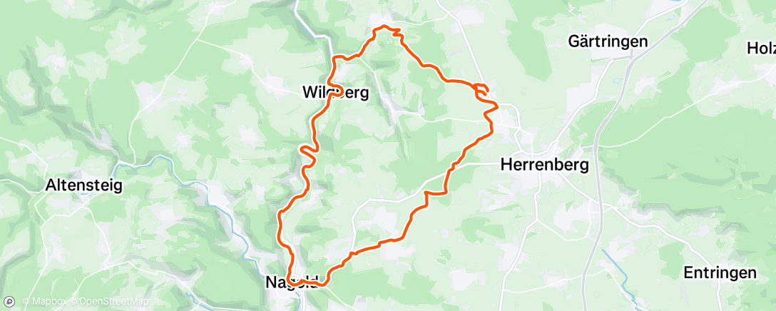 Map of the activity, Mal wieder ins Nagoldtal