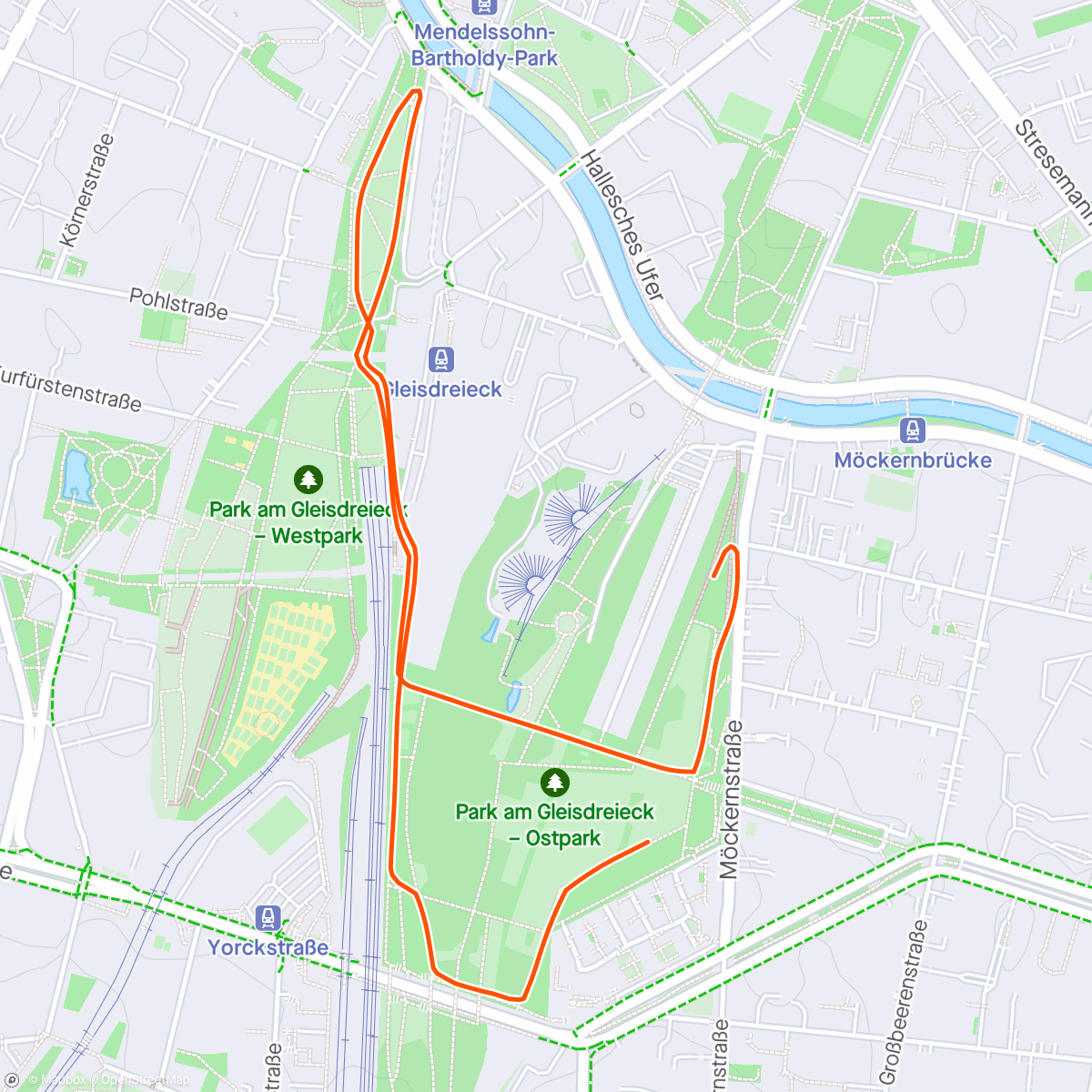 Map of the activity, First and last training run for tomorrow's marathon 🤣🤣