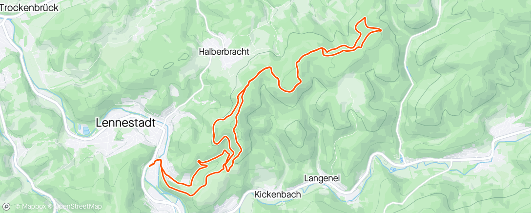 Map of the activity, Berglauf bei schönstem Aprilwetter ⛅⛈️🌨️🌈
