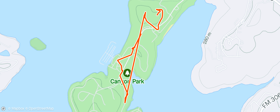 Карта физической активности (Afternoon Hike)