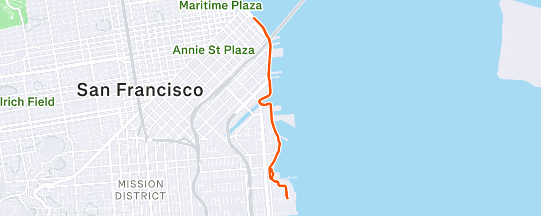 Карта физической активности (Morning Run)