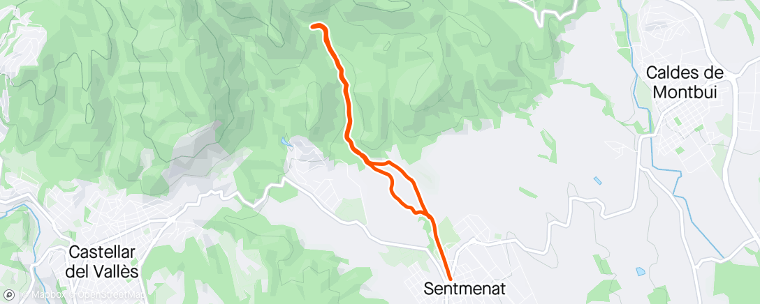 Mappa dell'attività Carrera de montaña a la hora del almuerzo