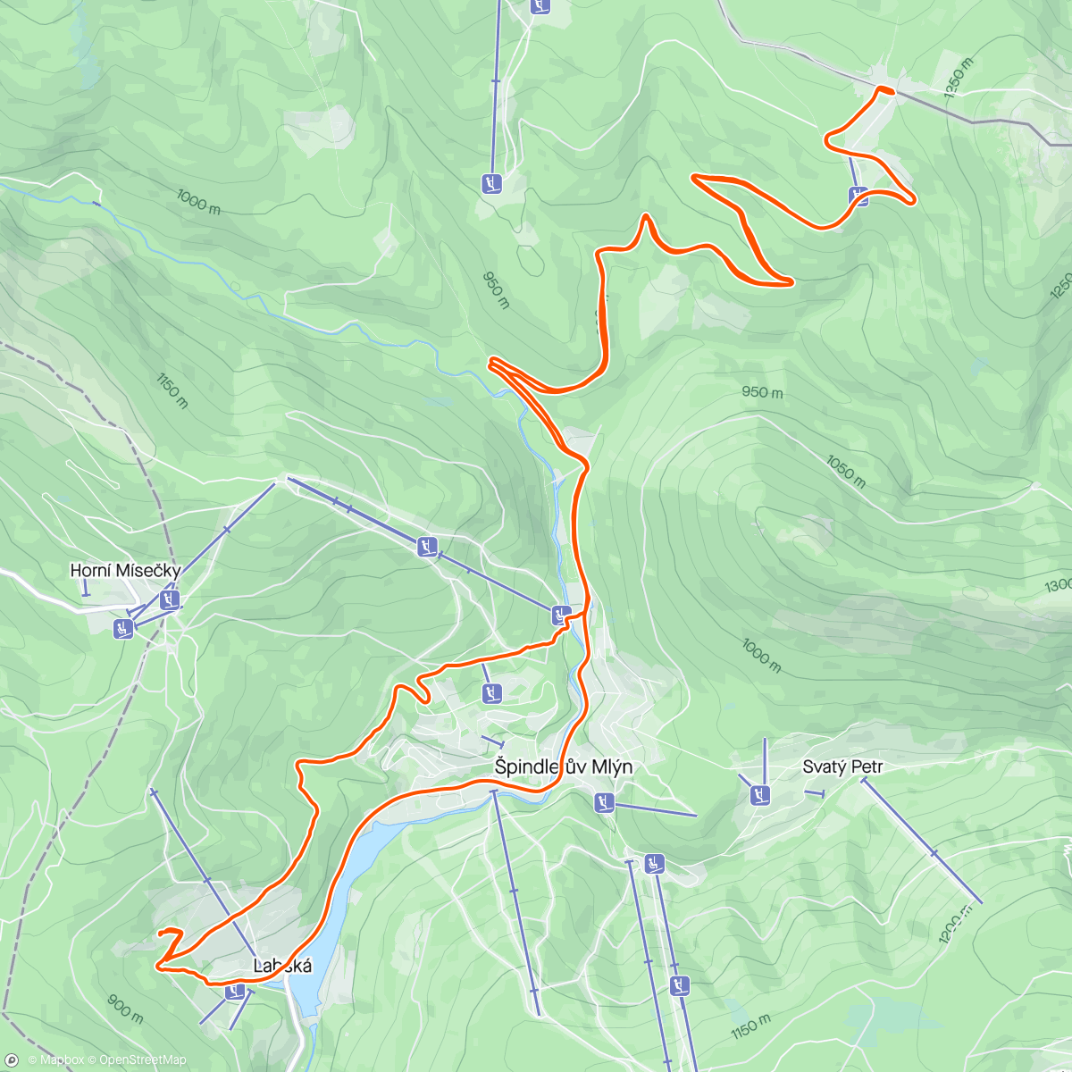 Mapa de la actividad (Pánská jízda den II Gravel Ride)