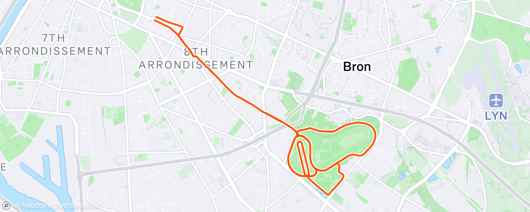 Map of the activity, Morning Ride