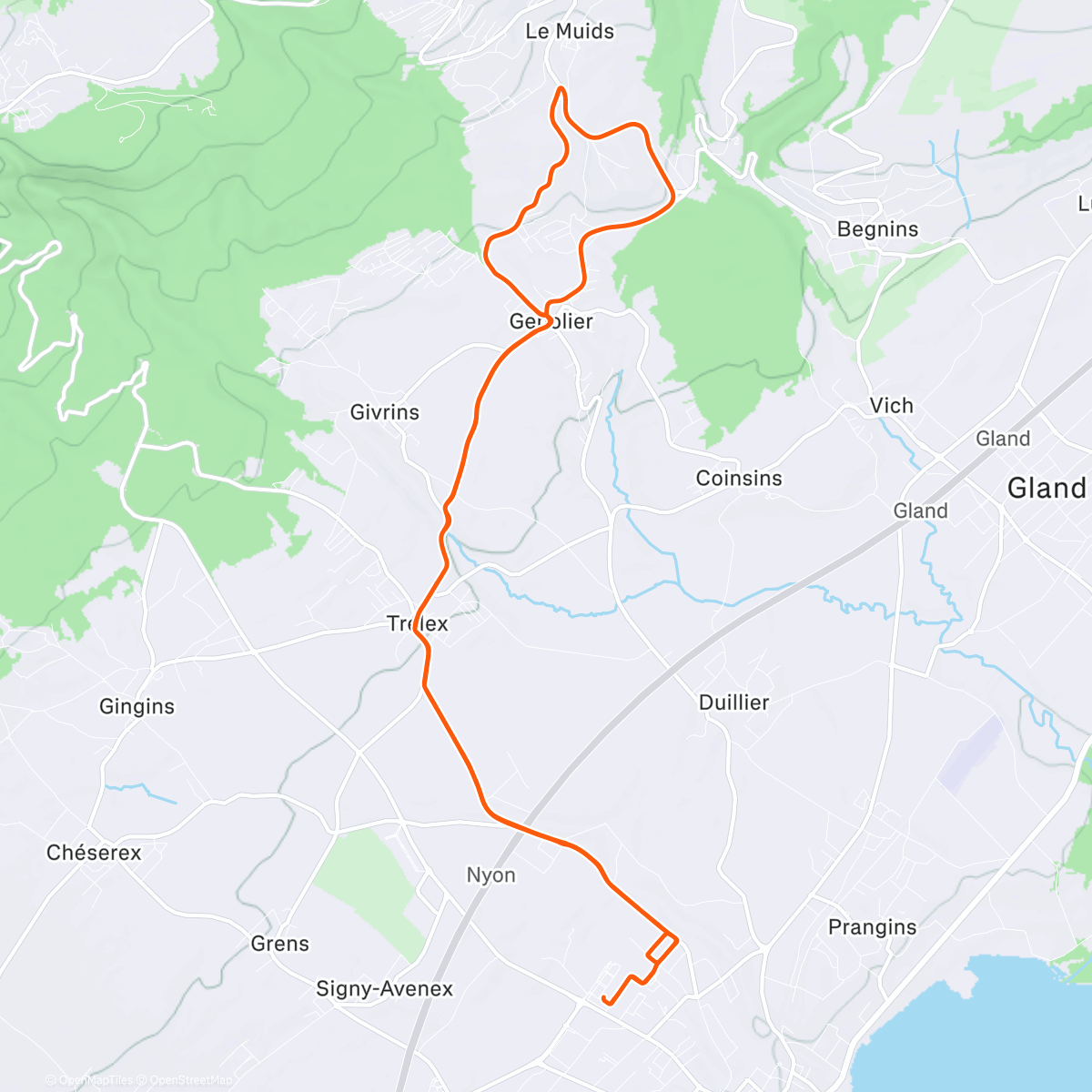 Map of the activity, Sortie vélo du Nouvel-An 🥳🎊