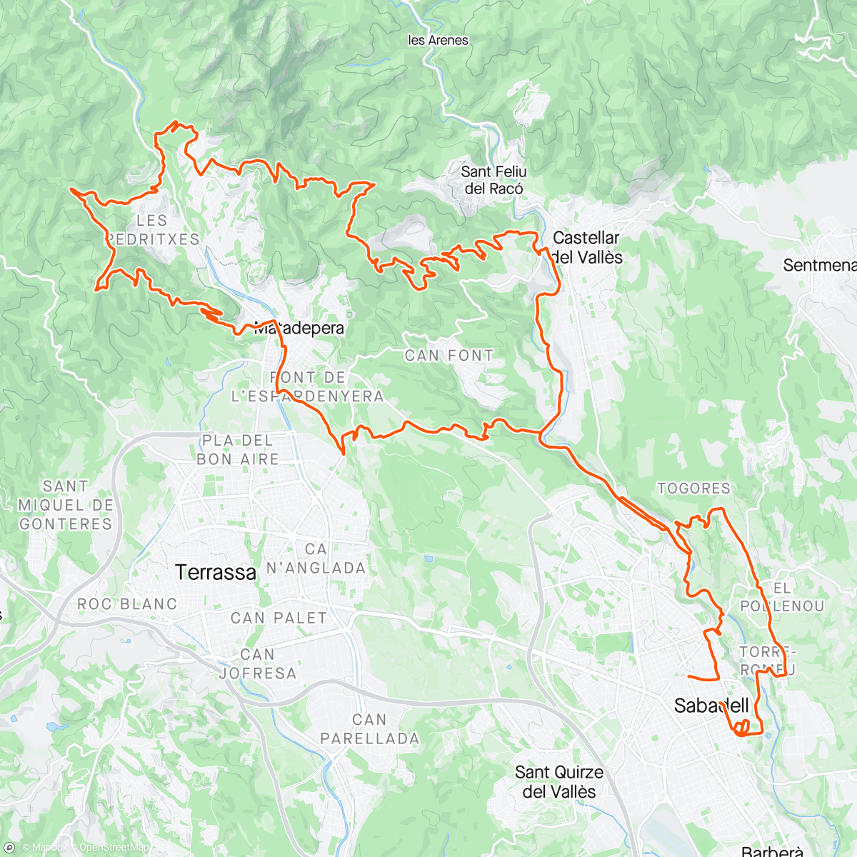 Map of the activity, LA FALCONADA 💥