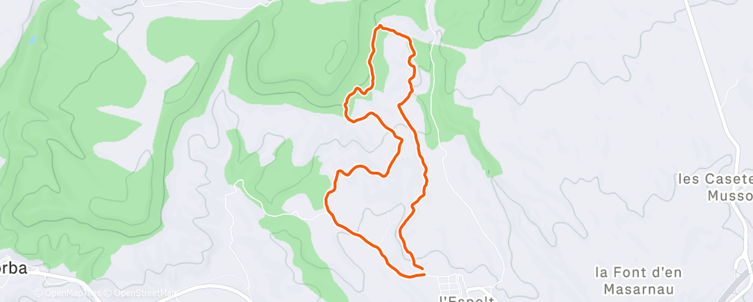 Карта физической активности (Sortida de tarda)